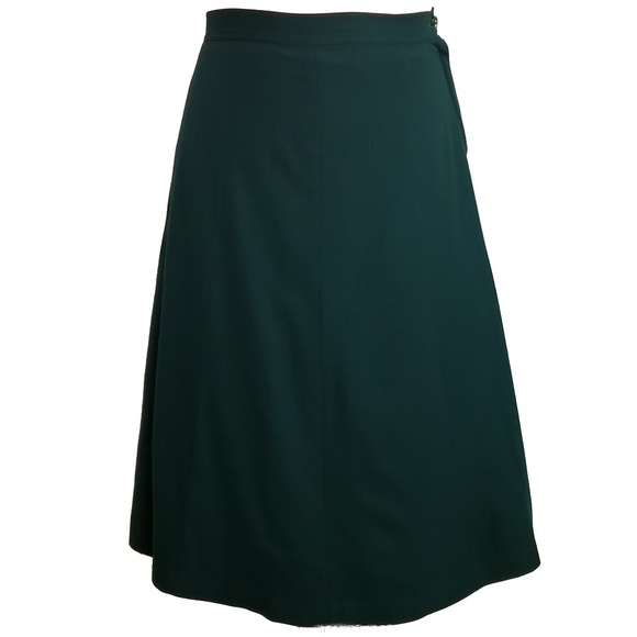 2/$30 ➕ Vintage Wool Green Skirt - Picture 3 of 5